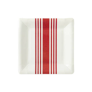 Red Striped Plates