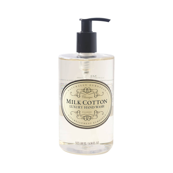 Naturally European® 500ml Luxury Hand Wash - Milk Cotton