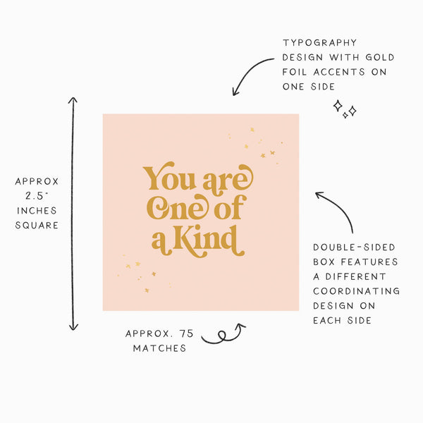 Decorative Matchbox – Live Your Life & One of a Kind