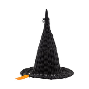 Faux Wicker Witch Hat - 18"