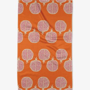 Pomegranate Parade Geometry Tea Towel