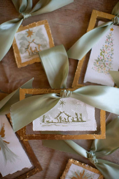 The Christmas Story - Hand Painted Watercolor Ornament