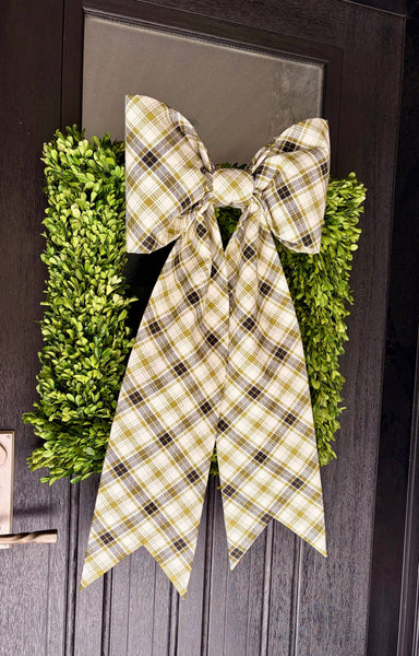 The Olivewood Tartan Bow