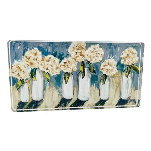 Hydrangea Long Acrylic Block Lauren Dunn