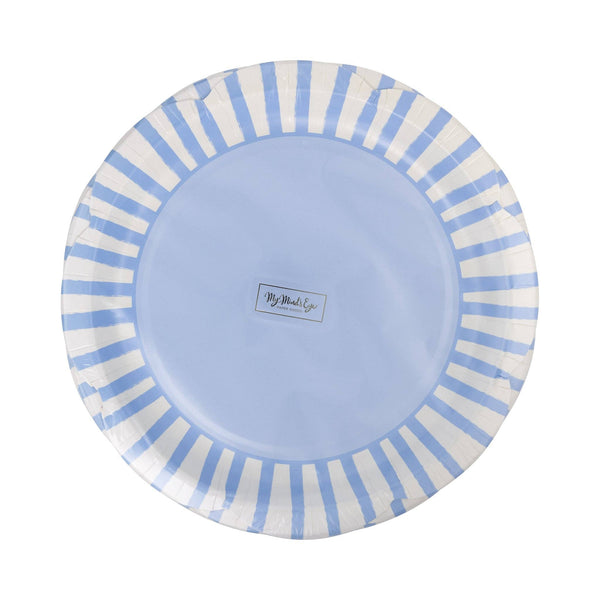 Blue Striped 9" Scallops