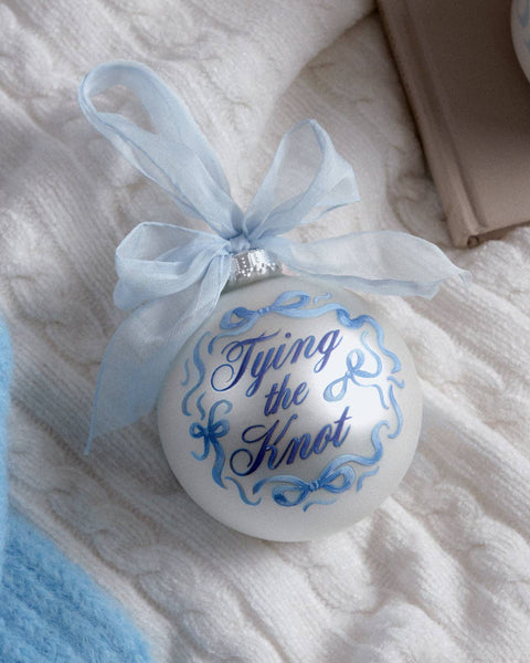 Tying the Knot Ornament - Engagement Christmas Gift