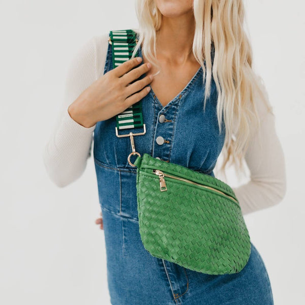 Westlyn Woven Bum Bag : Checkered Black