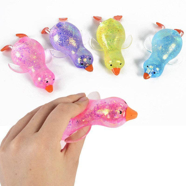 Cartoon Sequin Duck Squishy