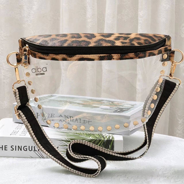 Lorna Clear Gameday Studded Crossbody Bag