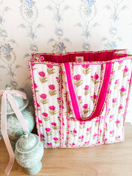 Magnolia Luxe | Regular Quilted Tote Bag