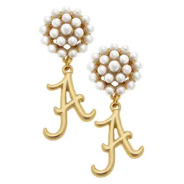 Alabama Pearl Cluster Earrings