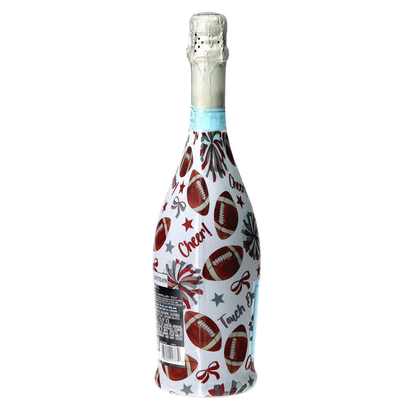Crimson & Grey Game Day Prosecco Bottle Wrap