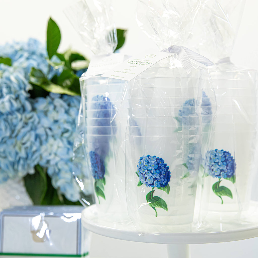Blue Hydrangeas Shatterproof Cups