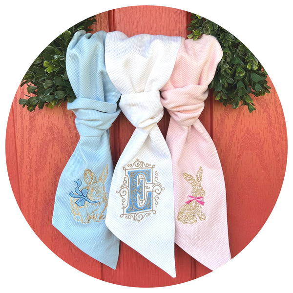 Cotton Pique Sash: Ivory / 44 inch