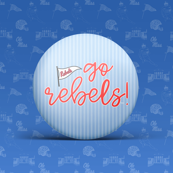 Ole Miss Game Day Buttons | Gameday Pins | College Football: OLE MISS GAME DAY GINGHAM