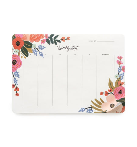 Rifle Paper Lively Floral Weekly List Pad