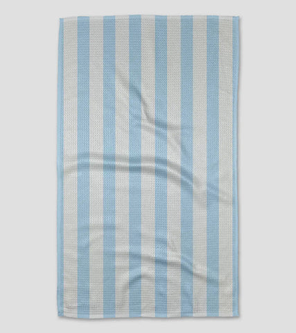 Sea side geometry kitchen towel