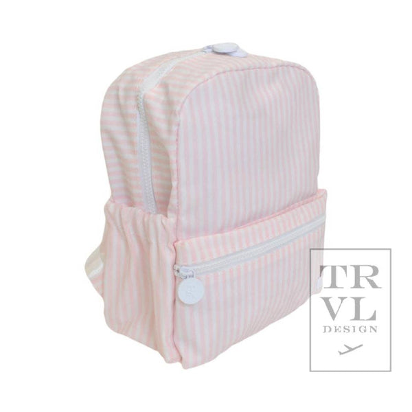 TRVL Mini Backer - Pimlico Stripe Pink Backpack