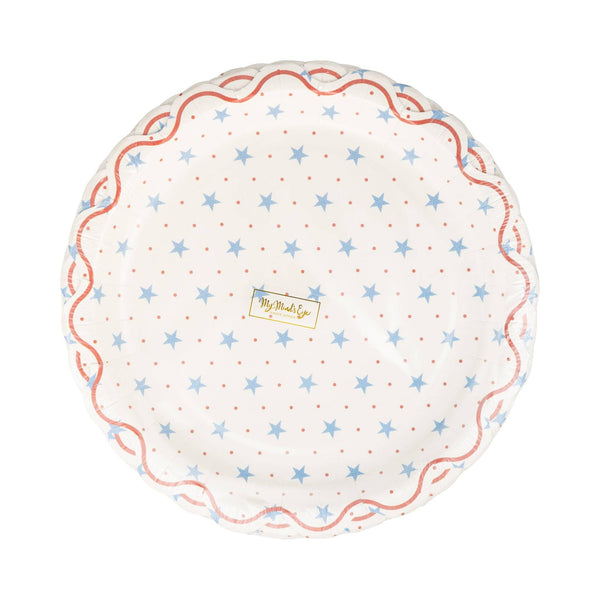 Stars 9" Paper Plate