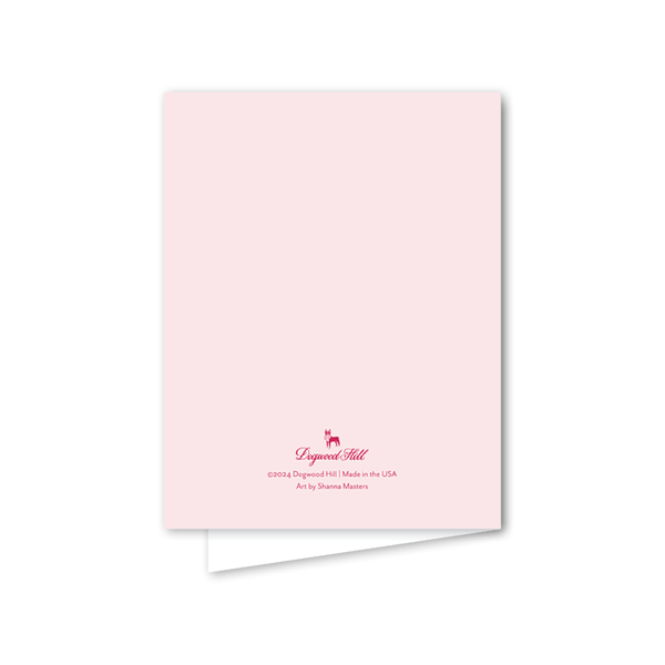 Pink Delight Floral Vase: Single Card