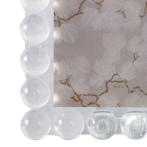 Crystal Bubble Spherical Border Photo Frame - Clear, 5x7 in.