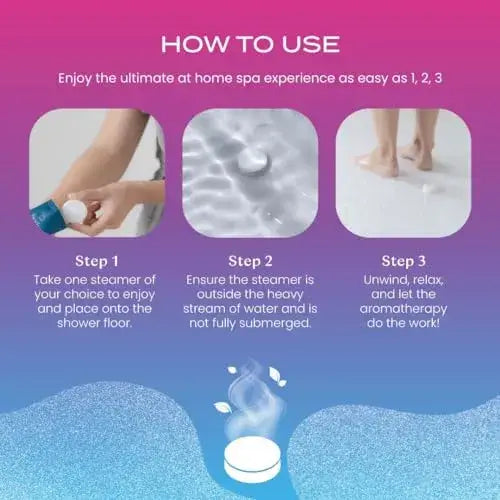 Body Restore Shower Steamer Aromatherapy Tube Pack of 6 : Lavender
