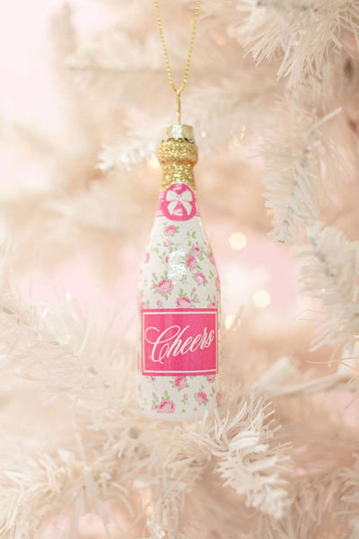 Floral Fizz - Champagne Ornament