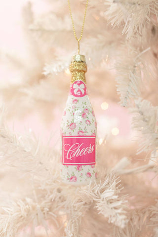 Floral Fizz - Champagne Ornament