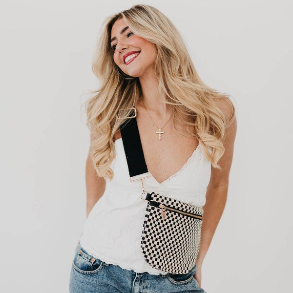 Westlyn Woven Bum Bag Metallic Gunmetal