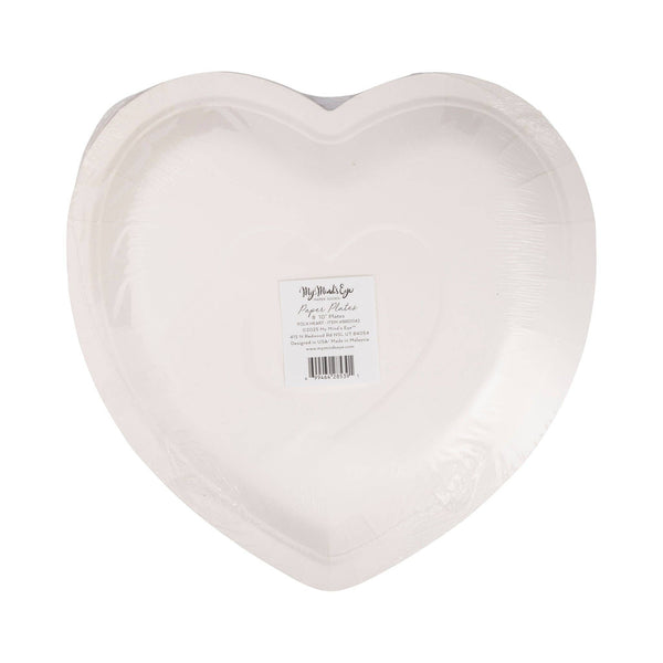 Folk Heart Shaped Plate