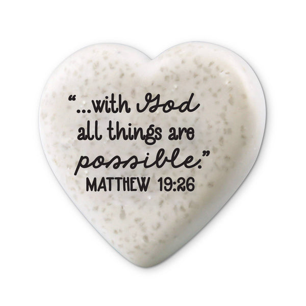LCP With God Hearts of Hope Stone - Heart Stone