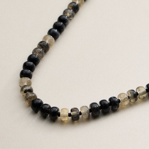 Beaded Necklace: Light Blue