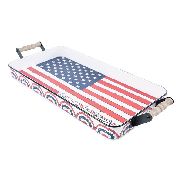 Fourth of July Enamel Tray