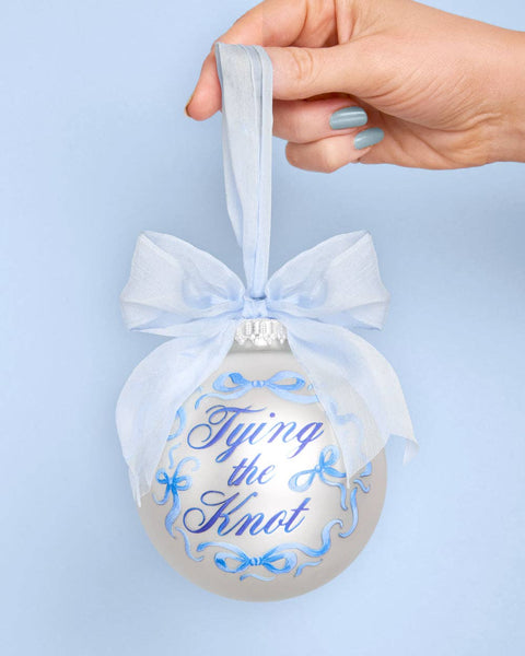 Tying the Knot Ornament - Engagement Christmas Gift