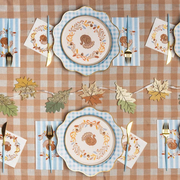 Fall Foliage Turkey Cocktail Napkins (Set of 20)