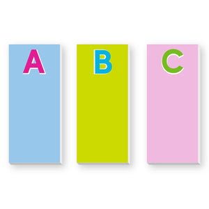 SHADOW INITIAL SKINNIE NOTEPAD