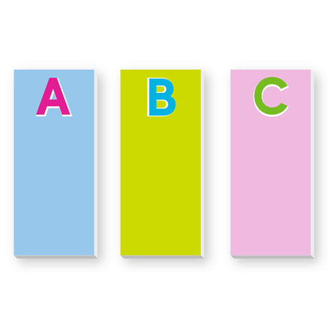 SHADOW INITIAL SKINNIE NOTEPAD