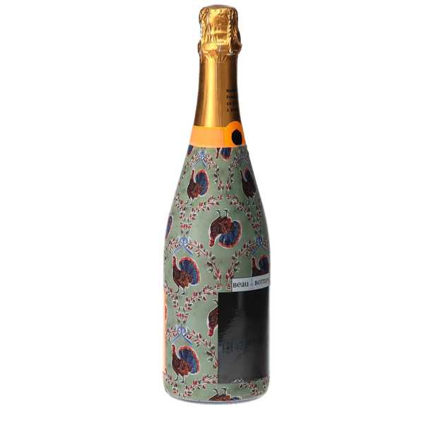Autumn Turkey Trellis Champagne Bottle Wrap