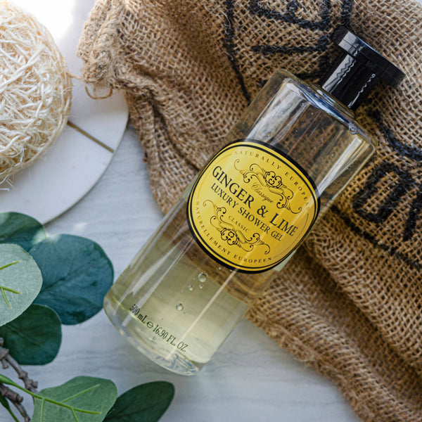 Naturally European® 500ml Luxury Shower Gel - Ginger & Lime