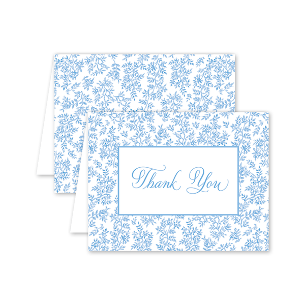 Spring Chinoiserie Thank You: Single Card