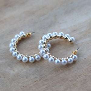 Pearl Hoops Pierce + Hide