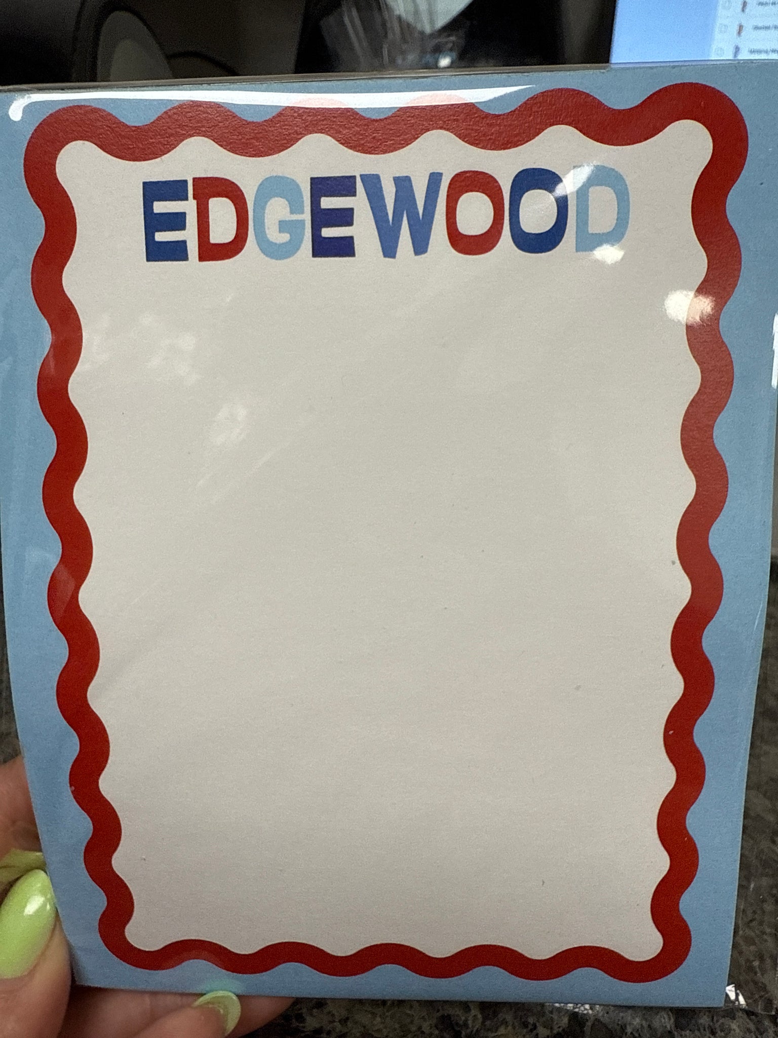 Edgewood  Scalloped Notepad
