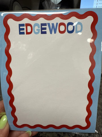 Edgewood  Scalloped Notepad