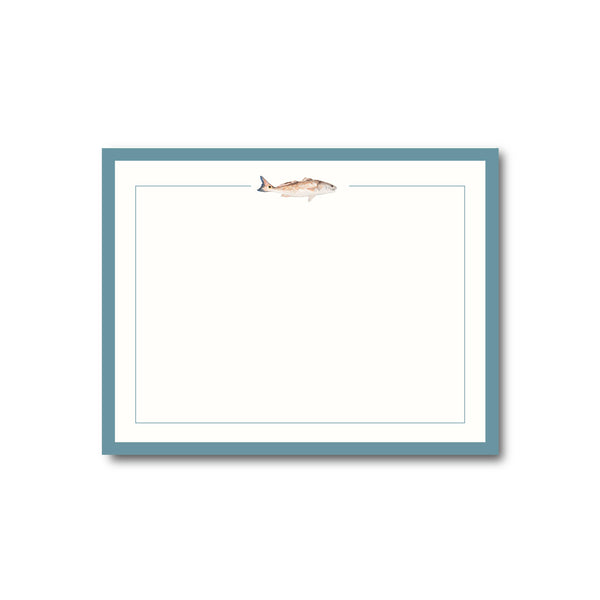 Red Fish Flat Notecards
