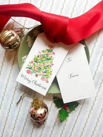 Bow Christmas Tree Hangtag