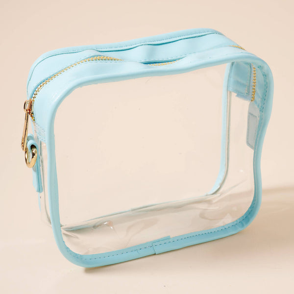 Game Day Clear Crossbody Bag: Silver