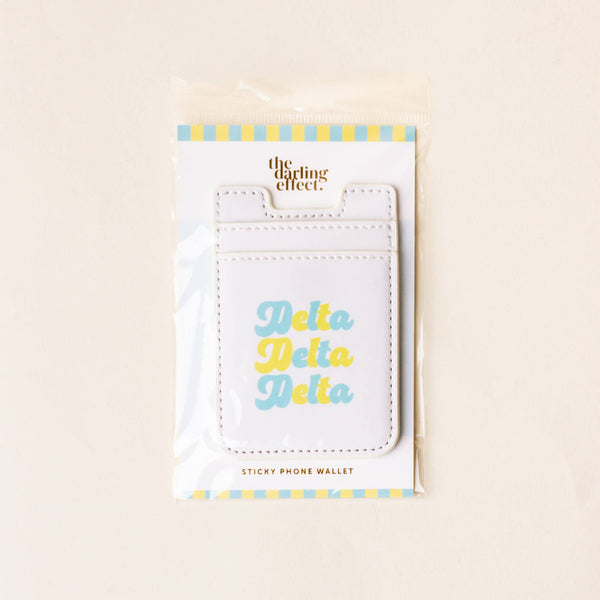 Sorority Stick-On Phone Wallet - Alpha Omicron Pi