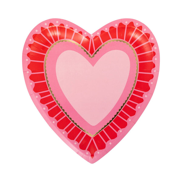 Vintage Heart Shaped Plate Set