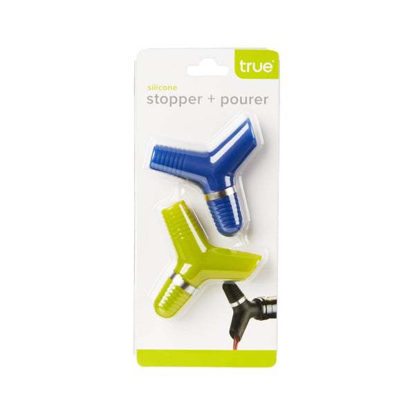 Duet Wine Bottle Pourers & Stoppers - Set of 2