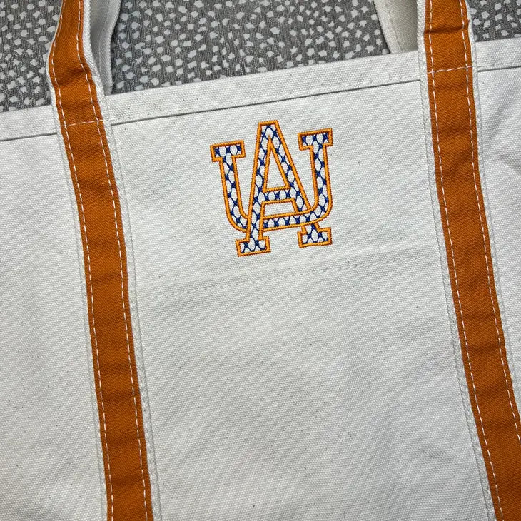 AU Auburn Canvas Boat Tote